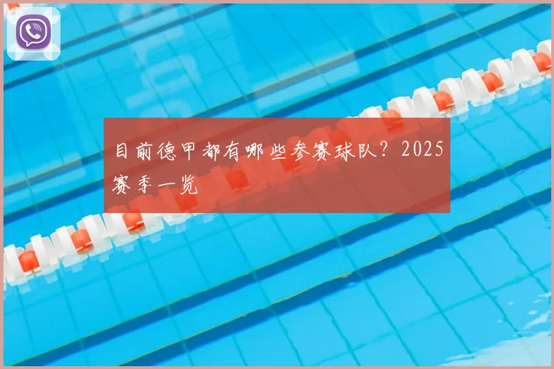 目前德甲都有哪些参赛球队？2025赛季一览