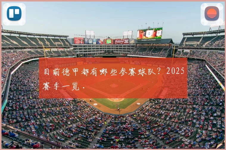 目前德甲都有哪些参赛球队？2025赛季一览 .