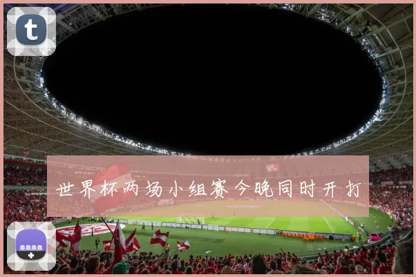 世界杯两场小组赛今晚同时开打